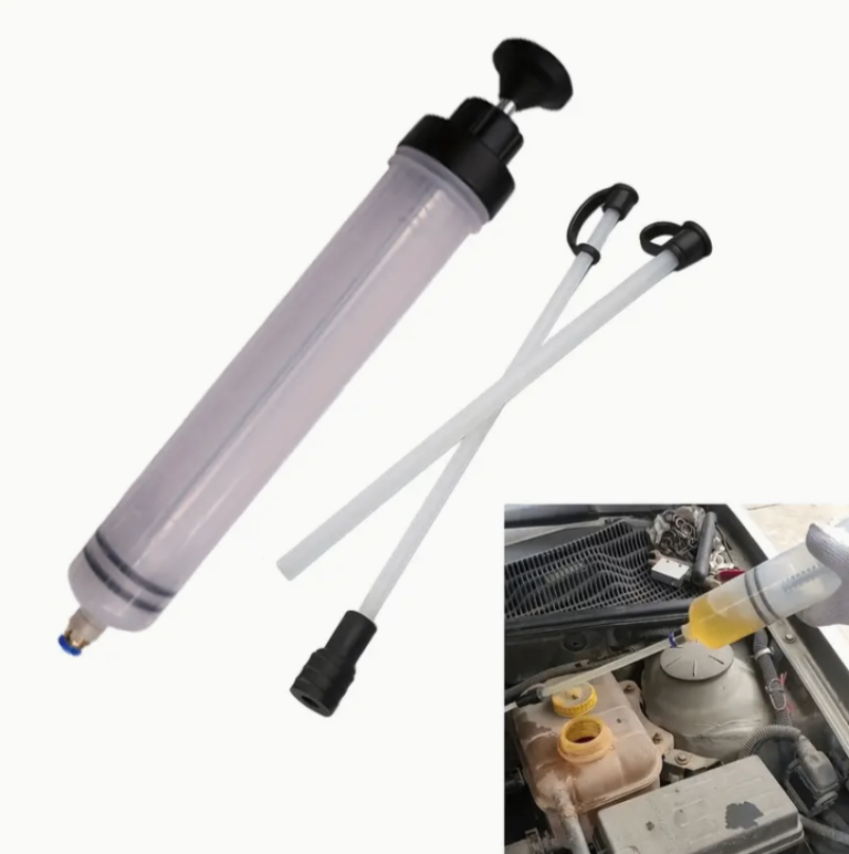 Durable PVC Car Oil Fluid Extractor - 500ml Pump with Transparent Container