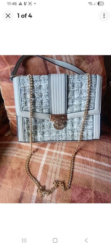 River Island shoulder/hand bag with Gold Chain