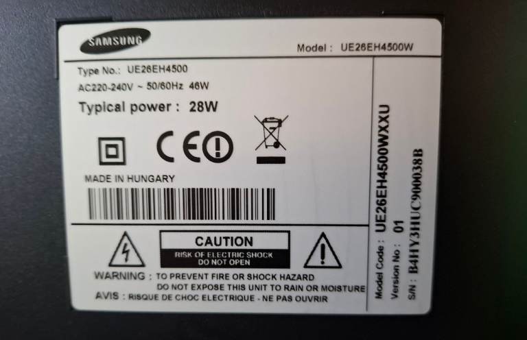 Samsung UE26EH4500W 26