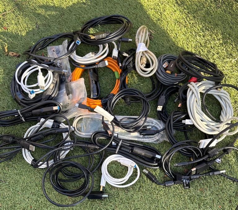 Display port and other cables ( price between £2-£8 for each cable)