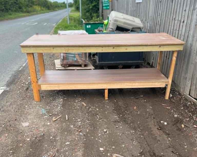 Secondhand Wooden Timber Workbench