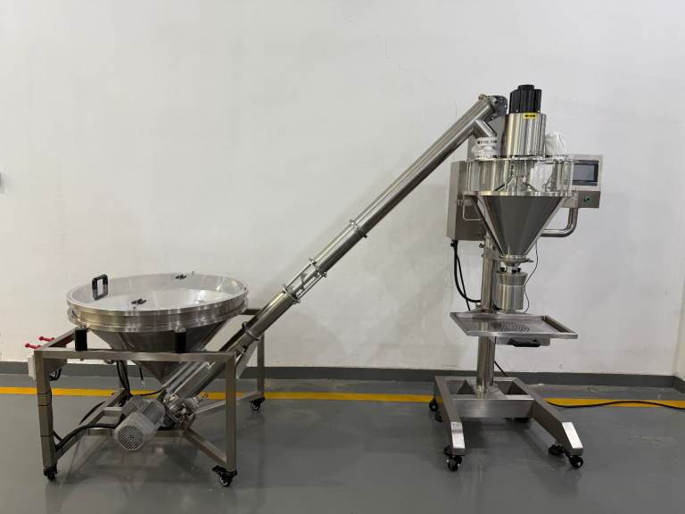 Semi-Automatic Powder Filling Machine For Coffee Powder, Protein Powder