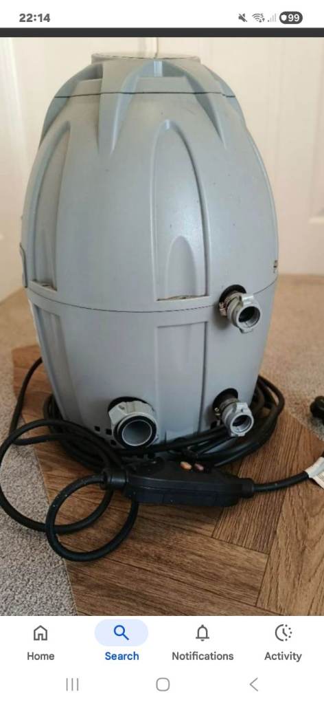 Lay-z-spa water/ heater pump.