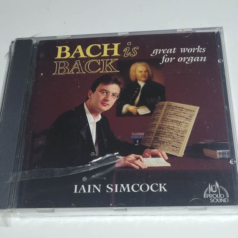 Iain Simcock "Bach Is Back: Great Works For Organ" CD Sealed aa6