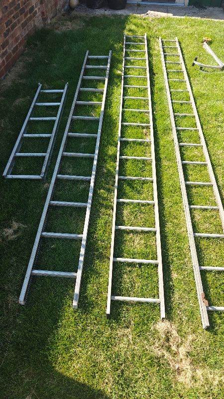 Aluminium Extension Ladders - Good Condition