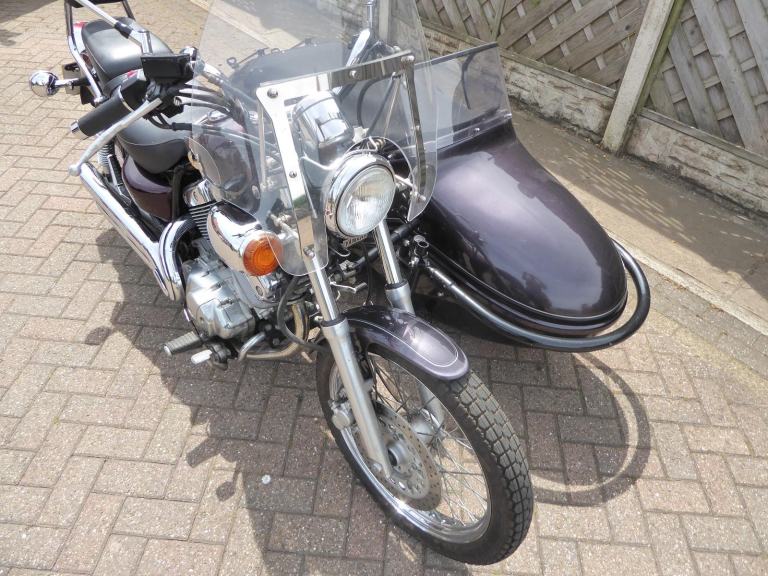 YAMAHA VIRAGO 535 SIDECAR OUTFIT R REG VERY LOW MILES RUNS RIDES LUVLY 1YRS MOT