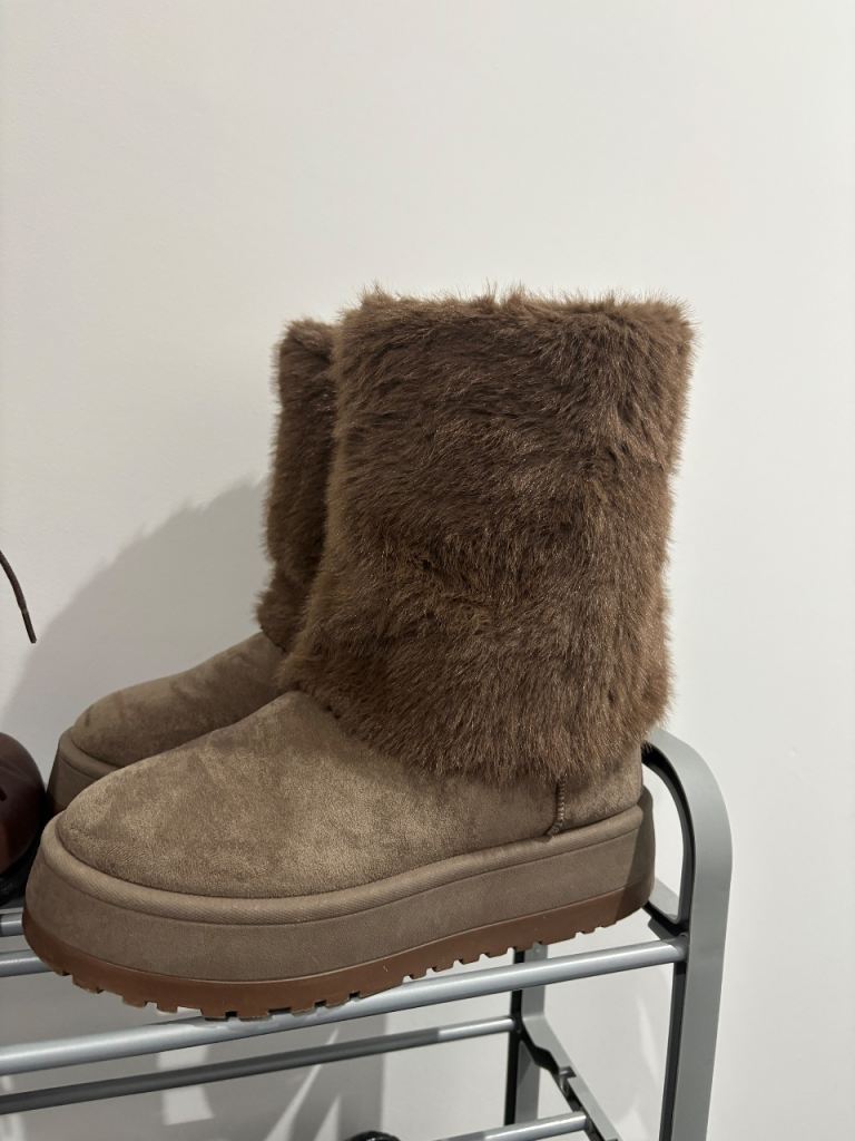 Warm Winter / Snow Boots + Ice Grips – Size EU 38