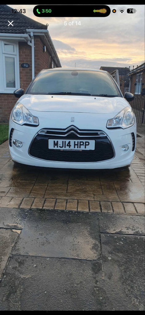 Citroen, DS3, Hatchback, 2014, Manual, 1560 (cc), 3 doors