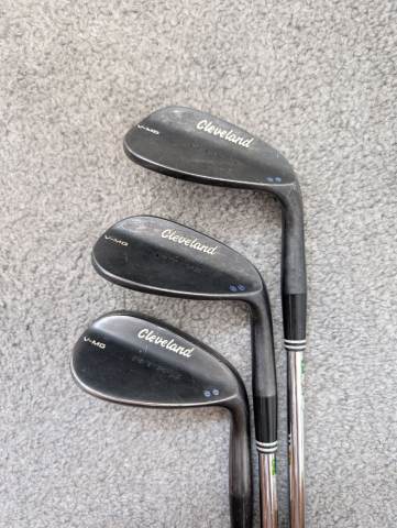 Cleveland Black Wedge Set RTX3 52 56 60 Dynamic Gold Wedge Flex