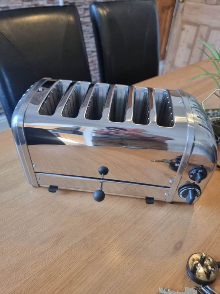 Dualit The Toaster - 6 Slice, Silver, Good Condition
