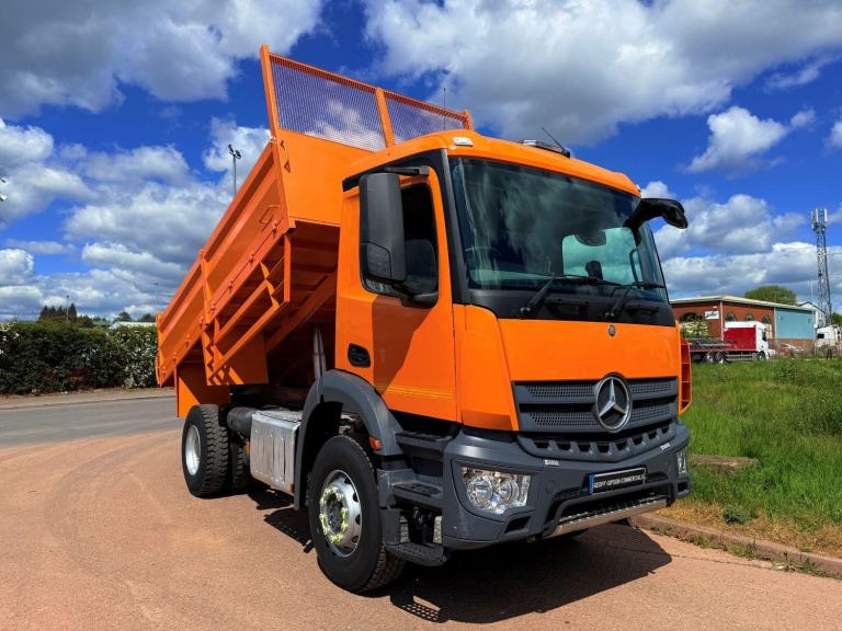 MERCEDES AROCS 1824 2019 (19) EURO 6, 18 TON TIPPER, DOUBLE DROPSIDE BODY