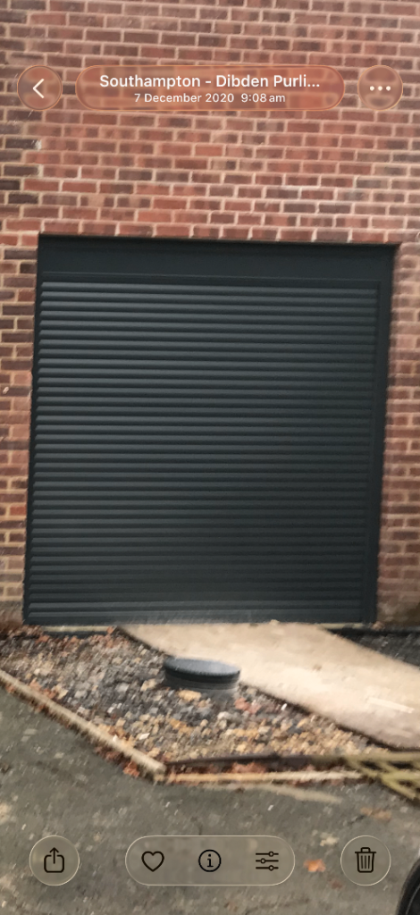 Roller garage door, anthracite grey