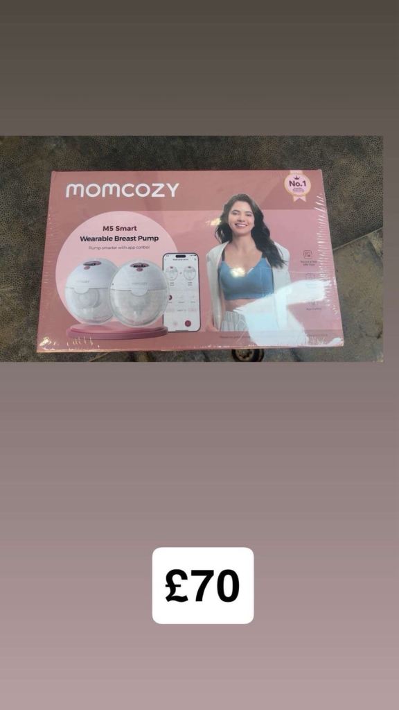 Momcozy M5 Smart Wearable Breast Pump – Brand New