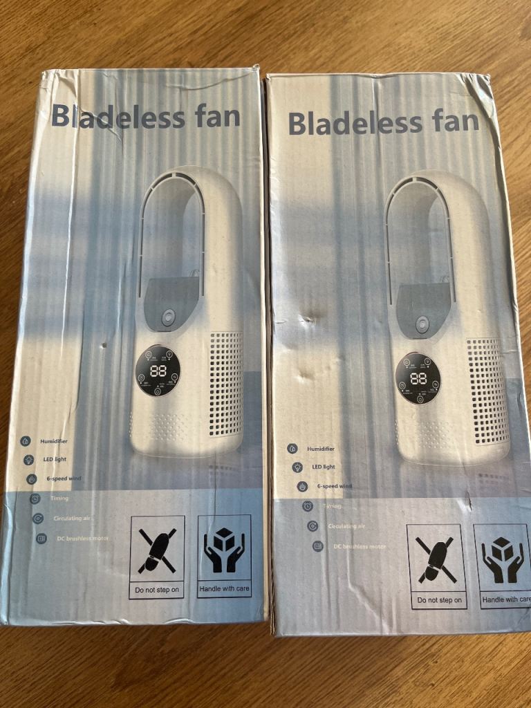 NEW Bladeless Fan with Humidifier & LED Light