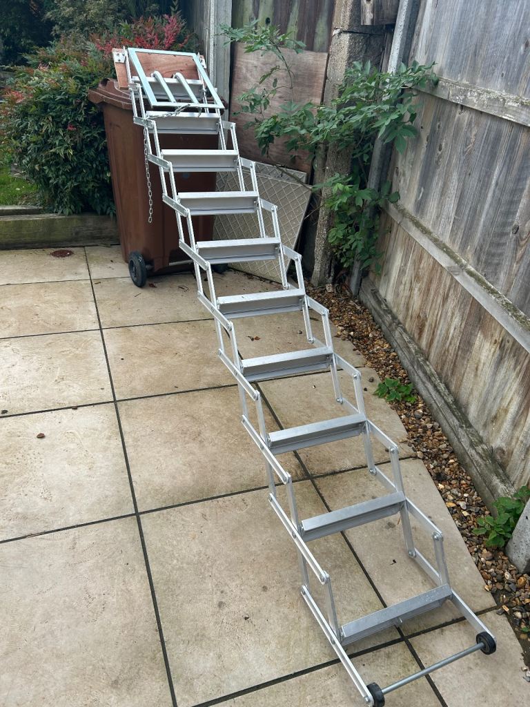 Extendable loft ladder