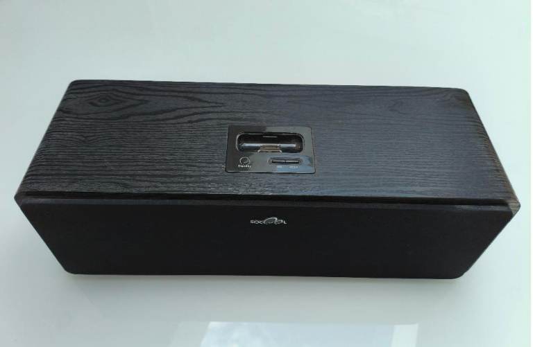 SoCool IP368 iPod Audio Dock Hi-Fi TV Speaker System soundbar – Black Wood Finish, Good Condition