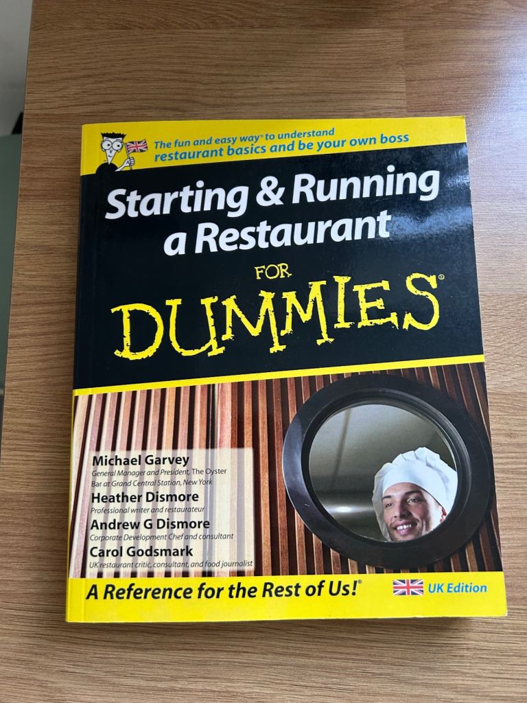 Starting/running a restaurant for dummies. Book 