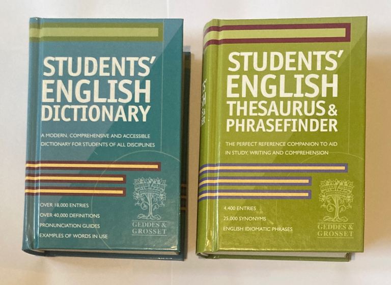 Students' English Dictionary & Thesaurus Set – Geddes & Grosset