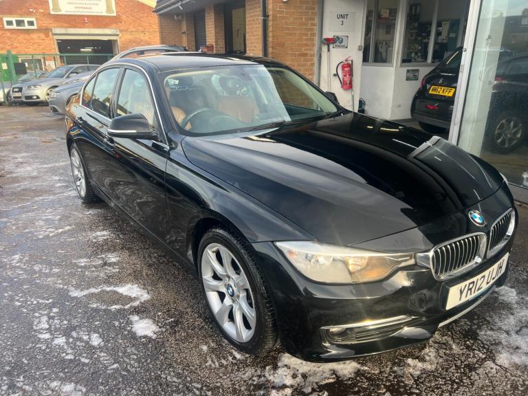 2012 BMW 3 Series 2012 320d Luxury 4dr Step Auto BLACK FULL LEATHER ONE FORMER KEEPER £35 TAX SAL...