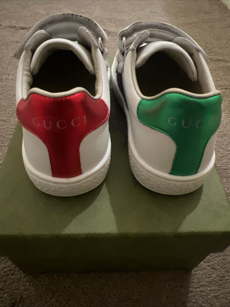 Baby toddlers boys infant Gucci designer smart shoes trainers