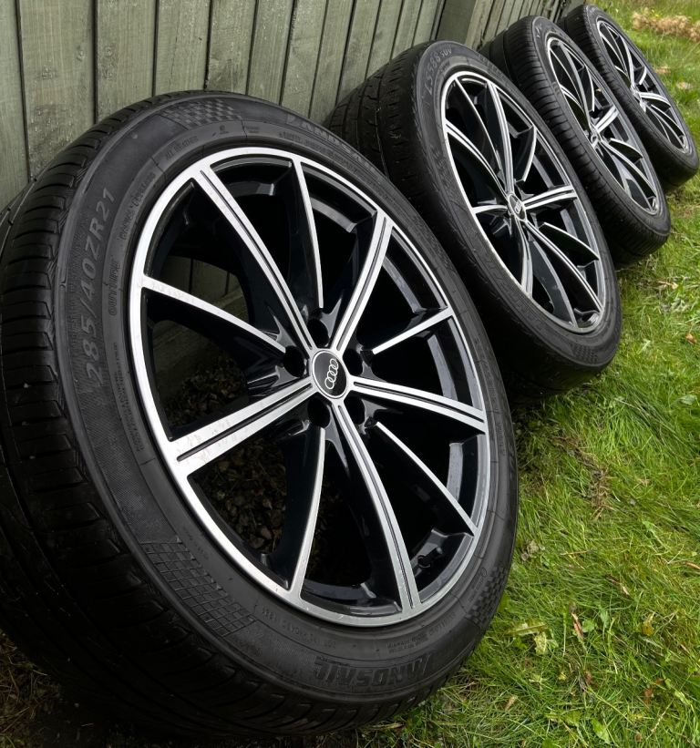 Audi SQ7 21 inch Alloy Wheels 5 x 112 Genuine Black Edition Q7 4M 9.5J ET31