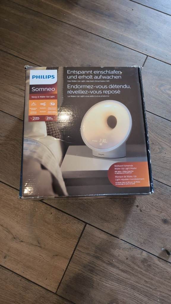 Philips Somneo Sleep & Wake-Up Light (HF3651) — boxed