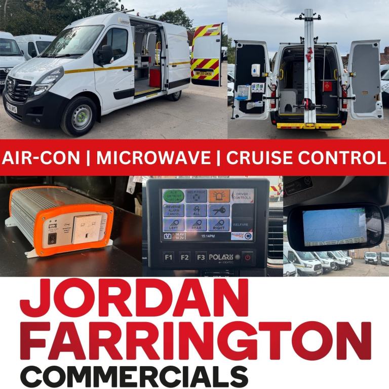 2020 VAUXHALL MOVANO L2H2 WORKSHOP WELFARE VAN EURO 6 NIGHT HEATER HAND WASH 
