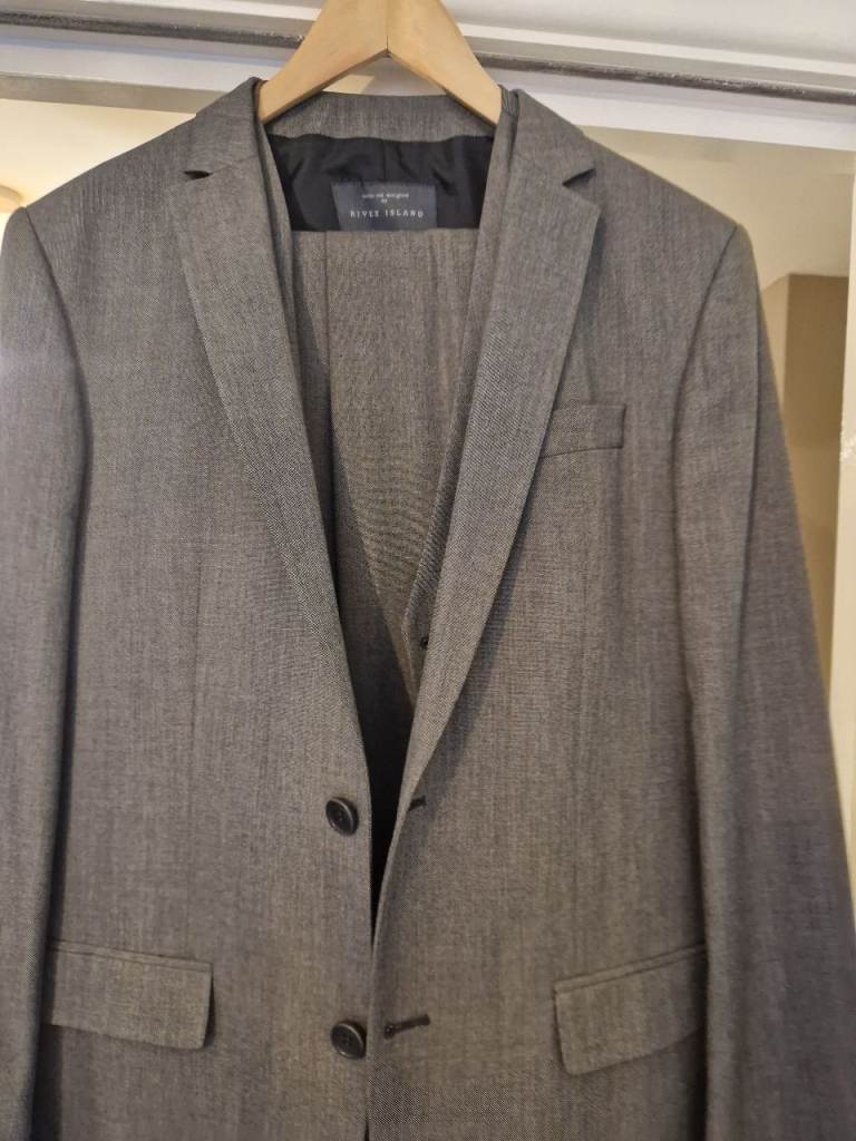 Mens River Island 3 piece suit