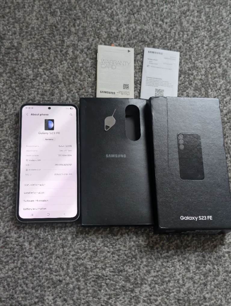Samsung S23FE 128G 🖤 unlocked dual SIM card to any network in immaculate condition