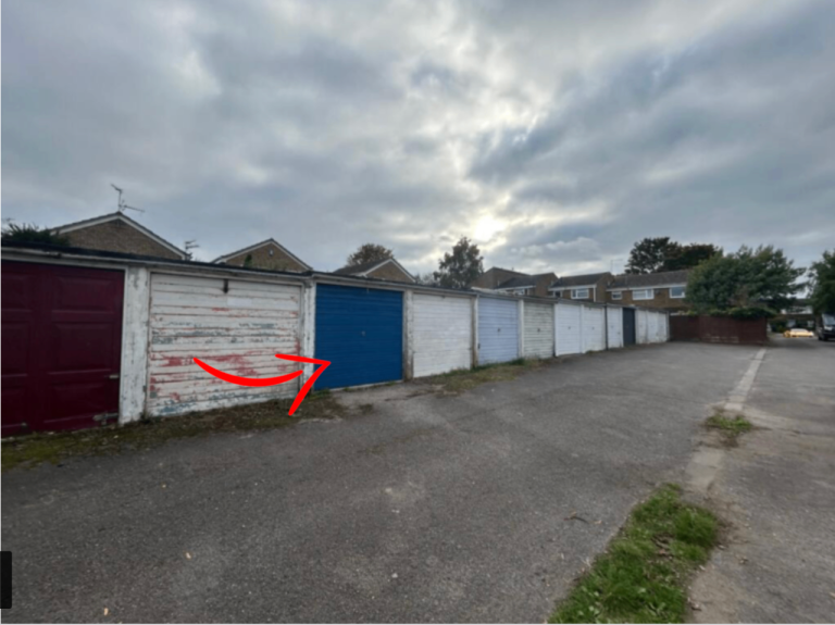 Single lock up garage towards the centre of Staplehurst - 2.3m x 5.2m  (Freehold)