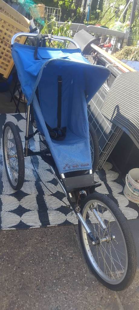 Baby Jogger Running Buggy Pushchair - Blue, Good Condition
