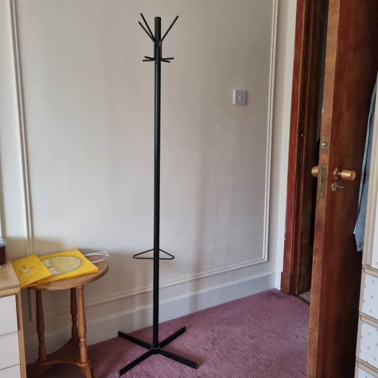 Black coat stand