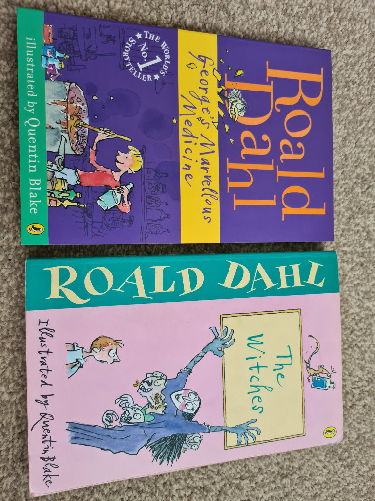 Roald Dahl books - The Witches & George's Marvellous Medicine 