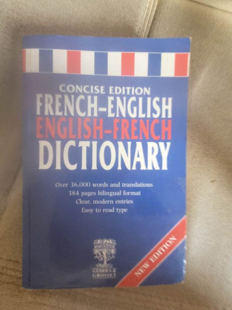 Concise French English Dictionary Paperback Book Preloved