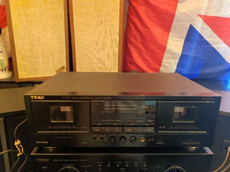 TEAC W-525R Dual Cassette Deck Auto Reverse Dolby B 