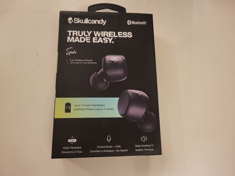 SKULLCANDY EARBUDS TRULY WIRELESS NEW BOXED