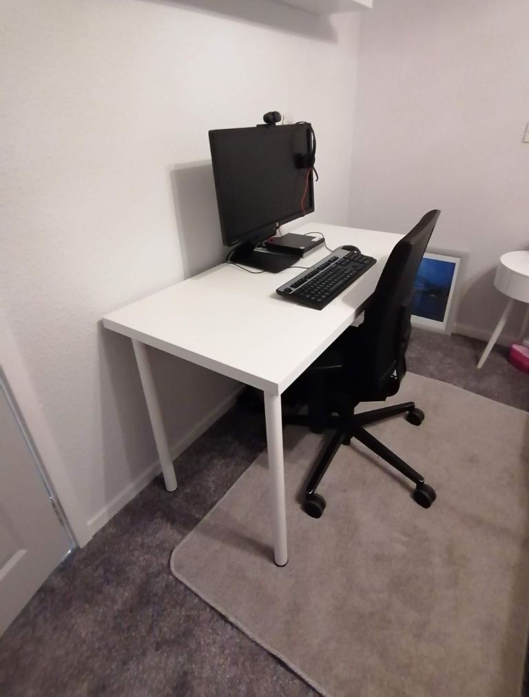 White IKEA Desk