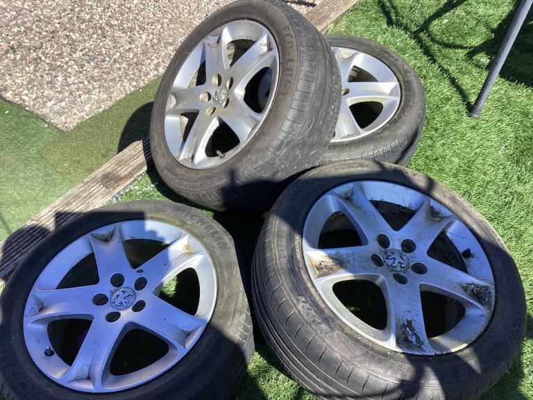 17” alloy wheels x4 fit Peugeot 