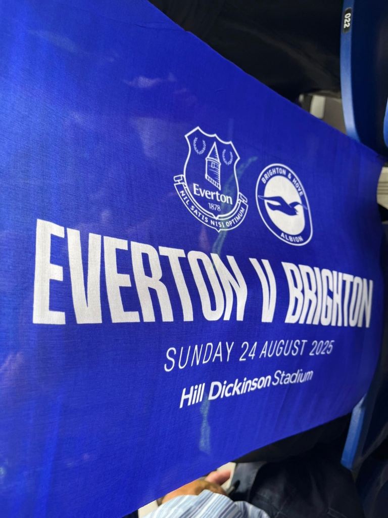 Everton FC Vs Brighton FC Collectors Item Hill Dickinson Stadium 1st Match