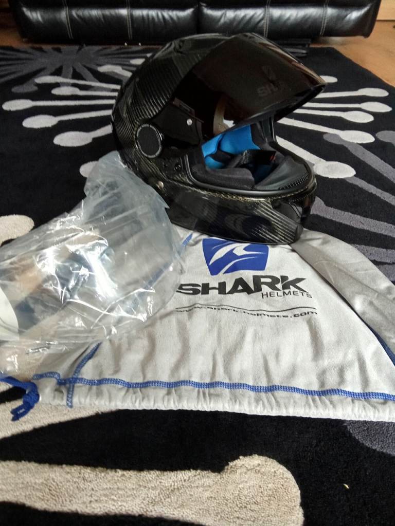 Shark carbon skin motor cycle helmet 