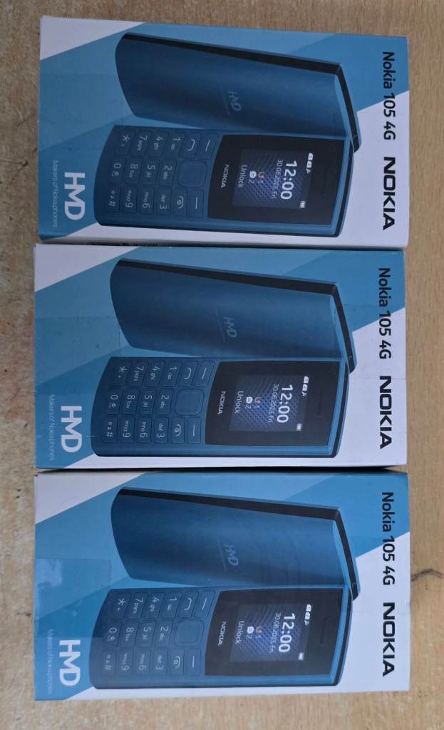 Nokia 105 4G, Dual Sim, Brand New, Sealed  Box, UK Model