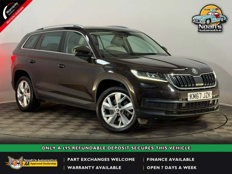 2017 67 SKODA KODIAQ EDITION 2.0 TDI DIESEL DSG AUTOMATIC 4X4 7 SEAT SUV 190 BHP