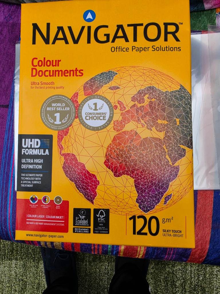 NAVIGATOR Colour Documents Office Paper - 120gsm, New