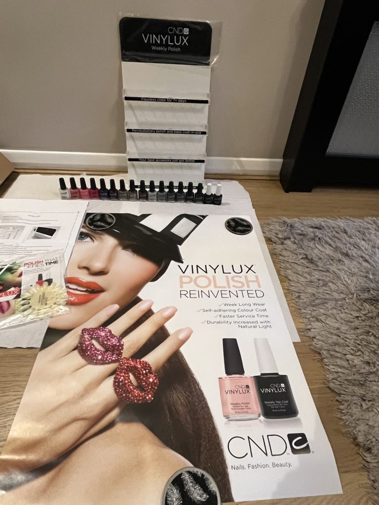 CND VINYLUX DISPLAY KIT WALL RACK START UP SET