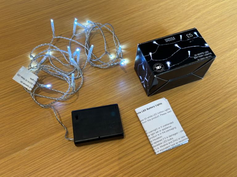 Marks & Spencer White String Fairy Lights - Christmas Winter Autumn Festive Decorations