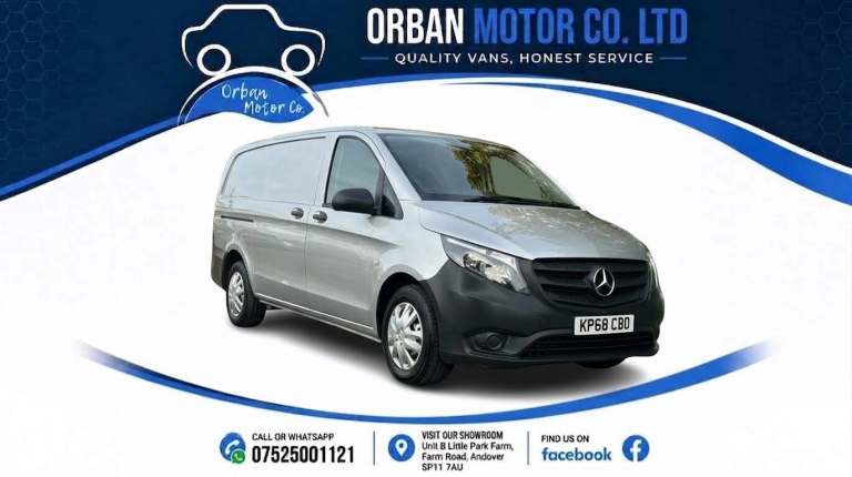 2018 Mercedes-Benz Vito 1.6 111 CDI Panel Van 6dr Diesel Manual FWD L2 Euro 6 (114 ps) Panel Van ...