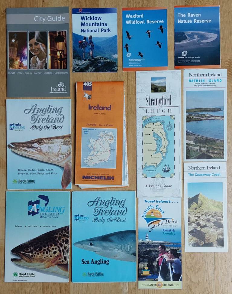 Michelin 405 Ireland map + maps & guides on fishing, nature, accommodation etc