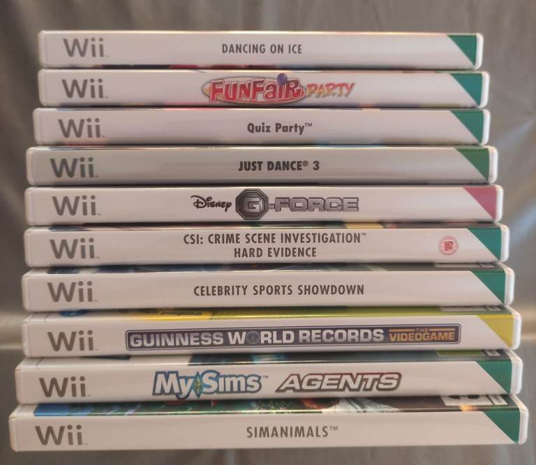 JOB LOT OF 10 NINTENDO Wii GAMES VERY GOOD CONDITION WITH CASES AND INSERTS **WILL SPLIT**