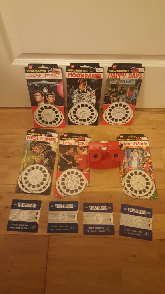 gaf red viewer master & reels job lot bundle moonraker happy days star trek