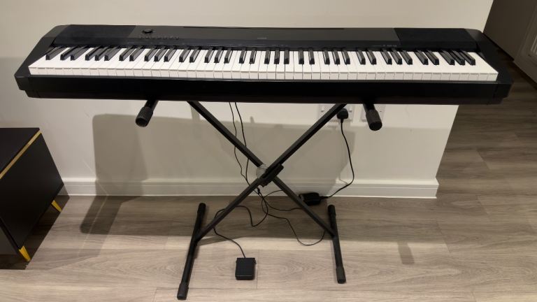 Casio CDP-120 Digital Piano - 88 Weighted Keys + Stand & Pedal